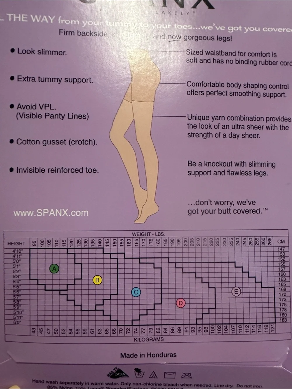 SPANX Tummy to Toes Full Length Hose - Black (All The Way)
